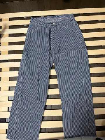 리 스트라이프 캐주얼 팬츠 데님 팬츠