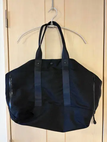 narifuri 토트백 숄더 백 블랙 안쪽 카모 패턴