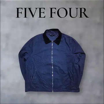 레어 2XL FIVE FOUR 옷깃 코듀로이 스윙탑 네이비