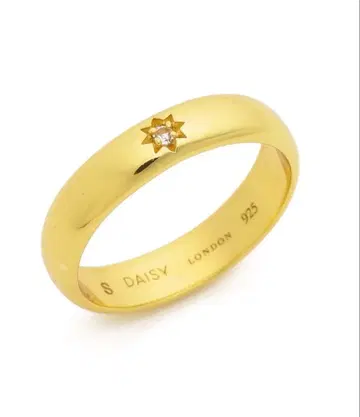 DAISY LONDON 샤이닝 스털링 반지 M 사이즈 골드 새상품급 M