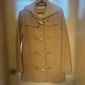 프란체 리페 더플 코트 베이지 고양이 보아