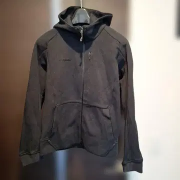 MAMMUT 풀 집업 후드티 L 블랙