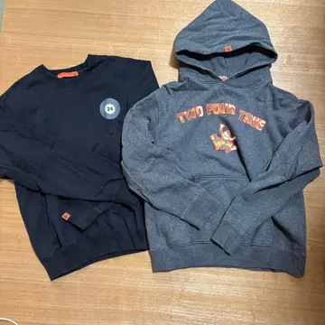 TWO FOUR TRUE 그레이 후드티 & 블랙 트레이닝복 2벌 세트