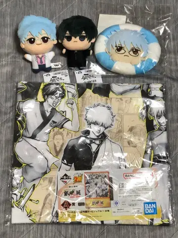 은혼 긴파치 선생님 SD 인형 튜브 마스코트 제일복권 A상 비주얼 타월