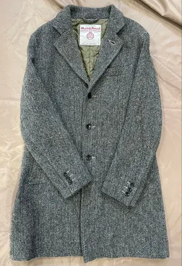 해리스 트위드 체스터 코트