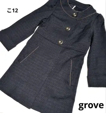 [ grove ] M 사이즈 네이비 계열 색감 코트 아우터