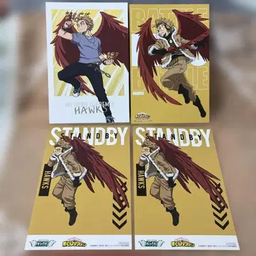 나의 히어로 아카데미아 혜택 엽서 3종 호크스