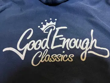 Good Enough Classics 클래식 풀 집업 후드티 L 네이비