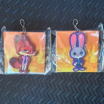 주토피아2 주디 닉 키링 러버 마스코트