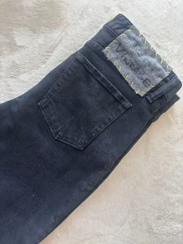 론 헤르만 RH 빈티지 하이웨스트 데님 블랙 사이즈 26 새상품급