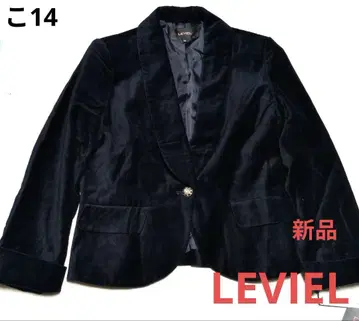 [ LEVIEL ] 새상품 11AR 블랙 벨벳 느낌 원단 테일러드 자켓