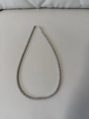 실버 목걸이 길이 50cm 폭 3mm