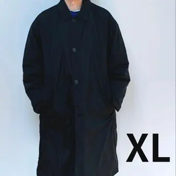 무인양품 워셔블 솜 스텐카라 코트 블랙 신사 XL