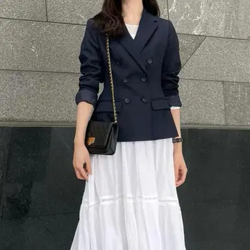 Waist Shape Tailored Jacket / Navy