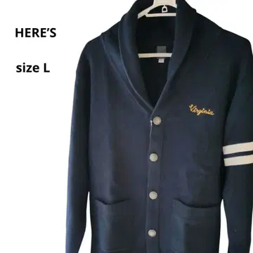 [ 새상품 ] HERE'S 히어즈 니트 가디건 네이비