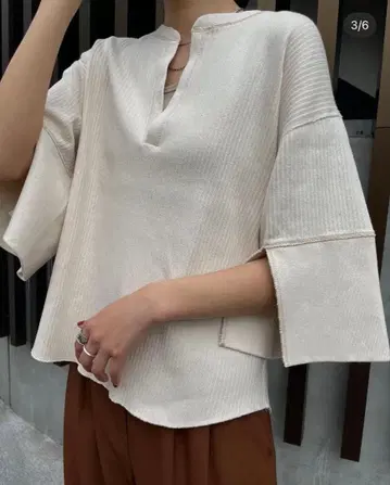 CLANE (클라네) 서멀 리브 상의