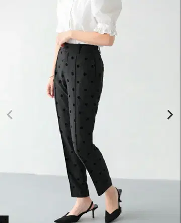 Fit more 플로키 도트 팬츠