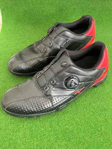 미즈노 골프화 블랙/레드