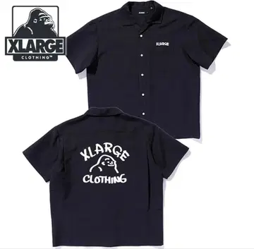 XLARGE 드로잉 OG 숏 슬리브 셔츠 블랙 L 사이즈