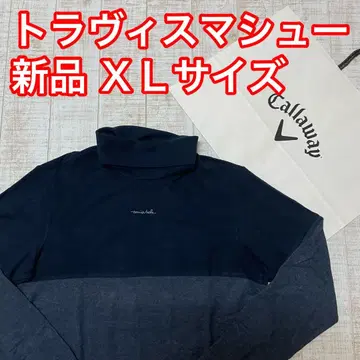 새상품 캘러웨이 트래비스 매튜 플리스 하이넥 네이비 XL 사이즈