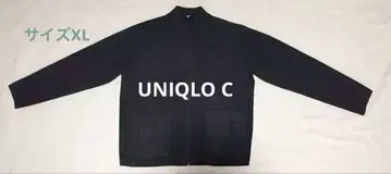 최종 [시착만 한 상품] 유니클로C 니트 풀집 자켓/XL 다크 그레이