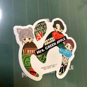 Mrs.Green Apple 제일복권 스티커 미세스