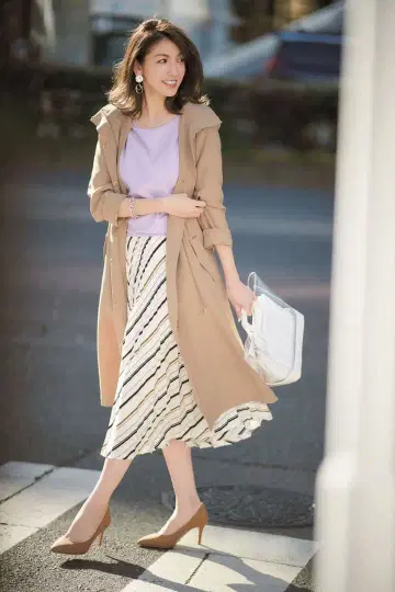 택 포함 새상품 플리츠 스커트