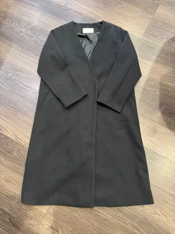 새상품급 NANO universe 나노 유니버스 V넥 노카라 코트 블랙