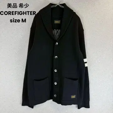 새상품급 레어 COREFIGHTER 숄카라 니트 가디건