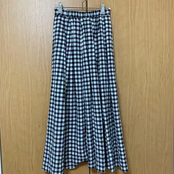 이에나 IENA 깅엄 체크 패턴 스커트 34