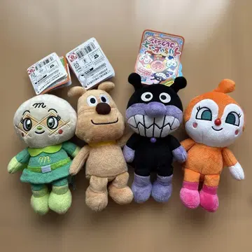 호빵맨 봉제 인형 4개 세트