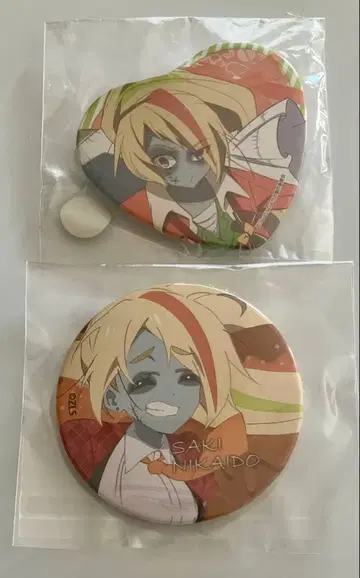 좀비랜드 사가 하트형 캔뱃지 캔뱃지 니카이도 사키