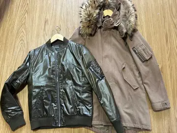 나노 유니버스 브라운 모즈 코트 & 봄버 자켓 세트