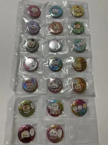 매지컬 치이카와 홀로그램 캔뱃지와 초 매지컬 치이카와 홀로그램 캔뱃지