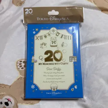 택 포함 새상품 엽서 세트 더피 20주년 디즈니씨