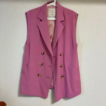 Sea Room lynn 핑크 더블 브레스트 베스트 팬츠 셋업