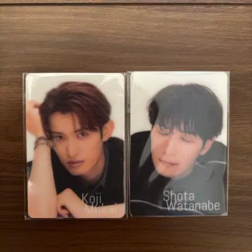 Snow Man 와타나베 쇼타 무카이 코지 힐끗 보기 카드