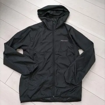 Marmot 블랙 후드 부착 나일론 자켓