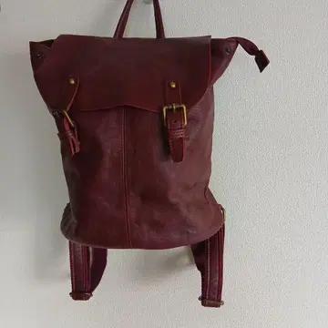 GENUINE LEATHERS 가죽 백팩 (이탈리아제/와인색)