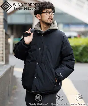 별주 GORE-TEX WINDSTOPPER SNAP DOWN JACKET