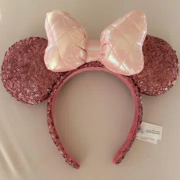 디즈니 미니 리본 파르파루자 머리띠 홍콩 스팽글