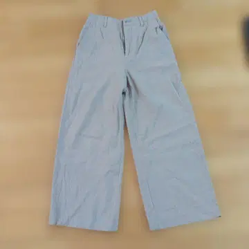 갤러리 비 베이지 와이드 팬츠 뒷 허리밴딩 사이즈 32