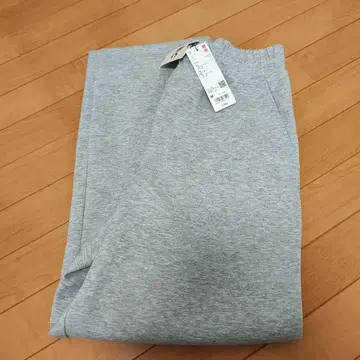 새상품 UNIQLO 맨투맨 와이드 팬츠 M 그레이