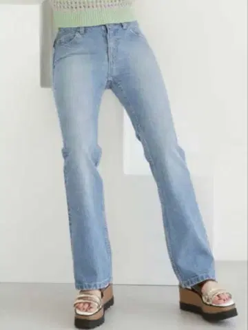 새상품급 MURUA 로우라이즈 스트레이트 데님