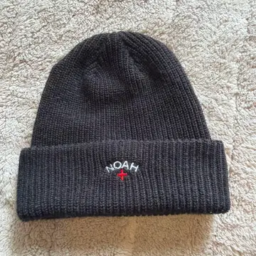 NOAH 블랙 니트 모자