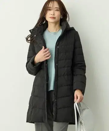 알파 큐빅 후드 부착 블랙 다운 자켓 L