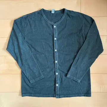 GOOD ON 구드온 L 크루넥 가디건 피그먼트 그린