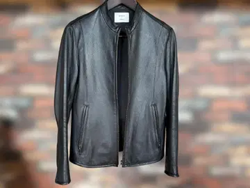 STUDIOUS 블랙 싱글 라이더 자켓