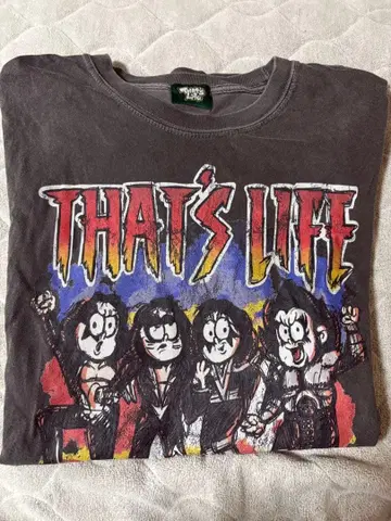 That's Life 반팔 티셔츠 다크 그레이