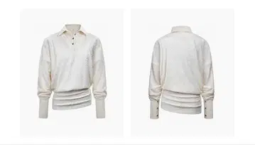 화이트 폴로 니트 긴팔